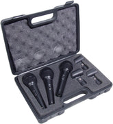 Soundlab Dynamic Microphone Kit mit 3 Mikrofonen und Tragetasche